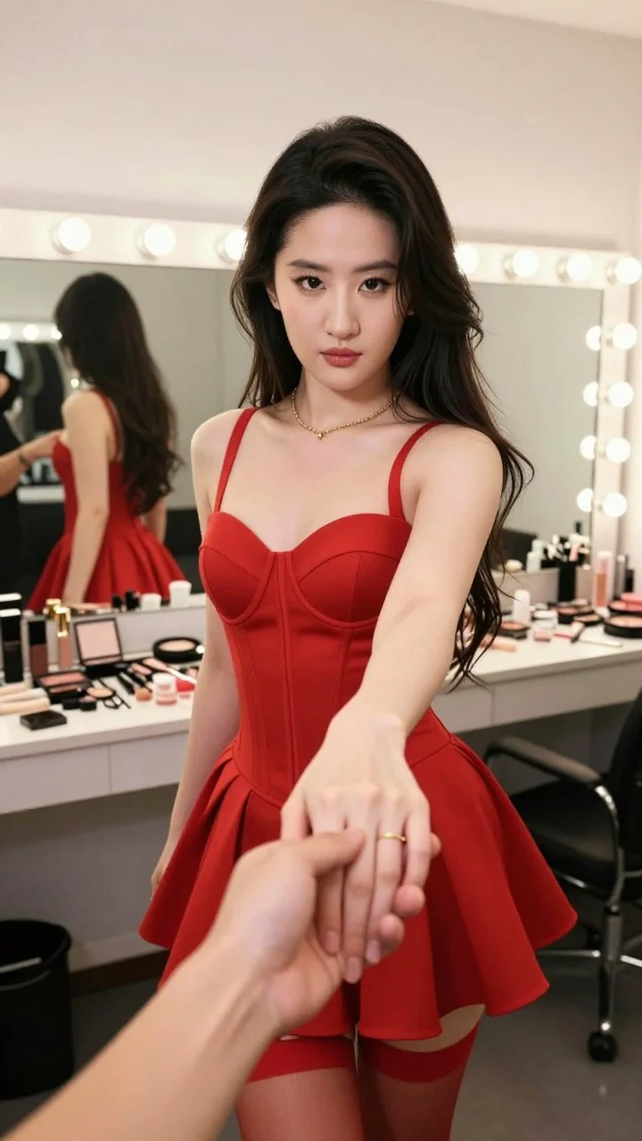 AI Girl Prompt - 第一人称视角牵手照片